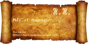 Mözl Magnusz névjegykártya